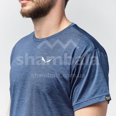 Мужская футболка Salewa Puez Melange Dry Men's T-Shirt, Blue, 46/S (265378675)