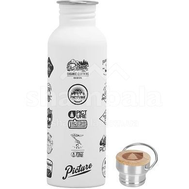 Фляга Picture Organic Hampton 0,75 л, white logos (ACC99C)