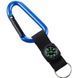 Карабин Munkees with strap, compass, keyring, 8 мм, Dark Blue (6932057832287)