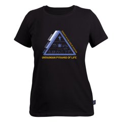 Футболка жіноча Fram Equipment Ukrainian pyramid of life, Black, XS (id_7133)