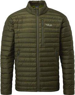Мужской легкий пуховик Rab Microlight Jkt, ARMY/CACTUS, S (821468863385)