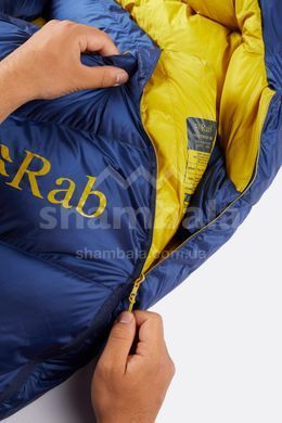 Спальный мешок Rab Neutrino 800 Regular, (-22&deg;C), 185 см - Left Zip, Nightfall Blue (RB QSM-94-NFB-REG-LZ)