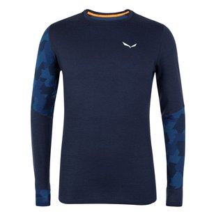 Термофутболка чоловіча Salewa Cristallo Warm AMR M L/S Tee, Blue, 46/S (28205 3960)