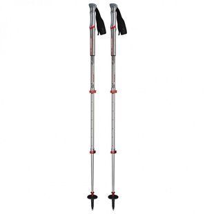 Трекинговые палки Komperdell Shockmaster Pro Powerlock Compact, Silver/Red, 63-120 см (9008687342759)