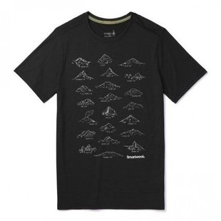 Футболка чоловіча Smartwool Merino Sport 150 Prominent Peaks Tee Black, р. S (SW 15160.001-S)