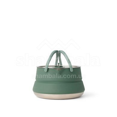 Чайник складной Sea to Summit Detour Stainless Steel Collapsible Kettle w/Sack с чехлом, 1,6 L, Laurel Wreath Green (STS ACK026011-392002)