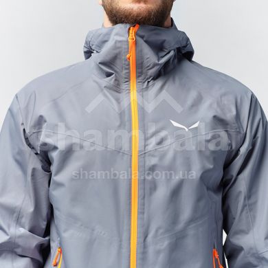 Мембранна чоловіча куртка для трекінгу Salewa Puez Aqua Powertex Hardshell Men's Jacket, Grey, 46/S (245450311)