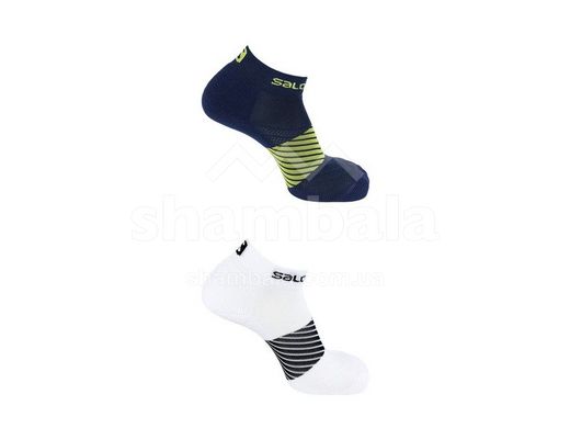Шкарпетки Salomon XA 2-Pack White/Black/Dress Blue/Green, р.XL (SLM XA2PACK.402786-45/47)