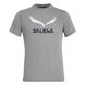 Мужская футболка Salewa Solidlogo Drirelease Men's T-Shirt, Grey, 48/M (270180624)