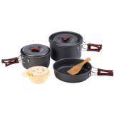 Набір посуду Naturehike 3-4 NH NH15T203-G, Carbon (6927595787205)