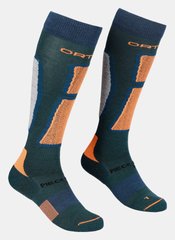 Носки мужские Ortovox Ski Rock'n'wool Long Socks M, pacific green, 45-47 (4251422592727)