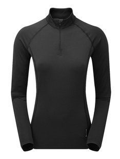 Кофта жіноча Montane Female Dart Thermo Zip Neck, Black, S/10/36 (5056237059224)