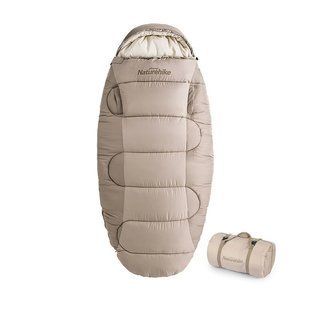Спальный мешок Naturehike PS200 NH20MSD03 (9/5&deg;С), 210 см - Right Zip, Beige (6927595765456)