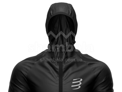 Мембранная мужская куртка Compressport Hurricane Waterproof 25/75 Jacket, Black, M (HWP-JKT-25 / 94992M)