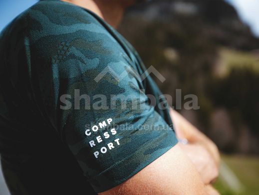 Футболка мужская Compressport Training SS Tshirt M Camo Premium, M - Green Gables (AM00152B 615 00M)