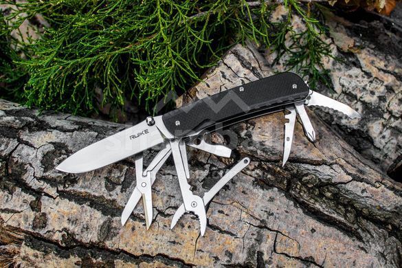 Ніж багатофункційний Ruike Trekker LD41-B, Black (RKE LD41-B)