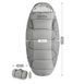 Спальный мешок Naturehike PS200 NH20MSD03 (9/5&deg;С), 210 см - Right Zip, Beige (6927595765456)