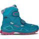 Ботинки детские LOWA Milo Evo GTX MID Jr, Turquoise/Fuchsia, 36 (4063606704365)
