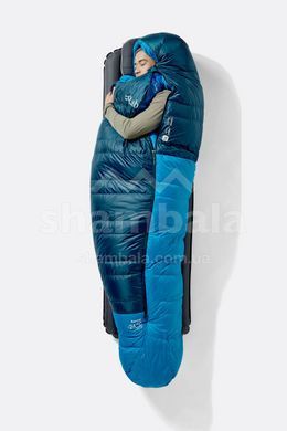 Спальний мішок Rab Ascent Wmns Regular, -12C/10F, Left Zip, Dark Bluebird/Bluebird (RB QSN-04-DBD-REG-LZ)