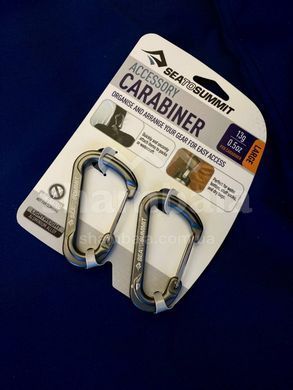 Набор карабинов Accessory Carabiner Large Titanium 2pcs от Sea To Summit, Titanium (STS ATD0140-00122101)