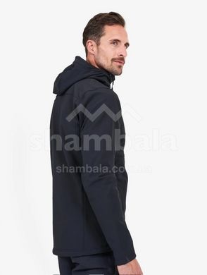 Треккинговая мужская куртка Soft Shell Montane Krypton Hoodie, Black, M (5056237065836)