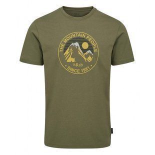 Футболка чоловіча Rab Stance Alpine Peak, Light Khaki, M (5059913101330)