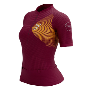 Футболка жіноча Compressport Trail Postural SS Top W, Persian Red/Blazing Orange, XS (AW00134B 313 0XS)