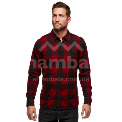 Рубашка мужская Black Diamond M Zodiac LS Flannel Shirt, Dark Crimson/Smoke Plaid, M (BD 753006.9164-M)
