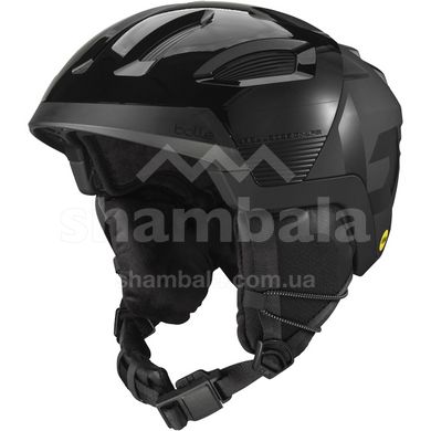 Шлем горнолыжный Bolle Ryft Mips, Full Black Shiny, 55-59 см (BL RYFTMIPS.32040)