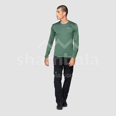 Чоловіча футболка Salewa Puez Melange M L/S Tee, Green, L (SLW 27453.5086-L)
