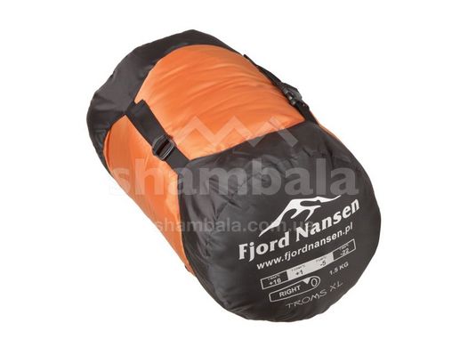Спальний мішок Fjord Nansen TROMS (1/-5°С), 188 см - Right Zip, orange (FN 37728)