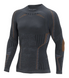 Термофутболка с длинным рукавом мужская Accapi Ergoracing 2025, Anthracite/Orange, M/L (ACC AА971.6630-ML)