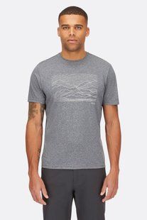 Футболка чоловіча Rab Mantle Outline Tee, Beluga, SML (RB QCC-01-BEL-SML)