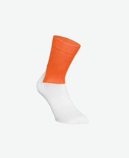 Шкарпетки велосипедні POC Essential Road Socks, Zink Orange / Hydrogen White, L (PC 651108040LRG1)