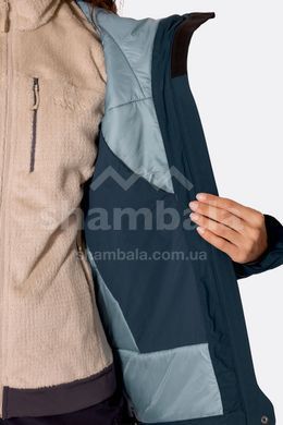 Жіноча тепла мембранна куртка Rab Xenon Shield Jacket Wmns, Tempest Blue, 10 (RB QIP-53-TMB-10)