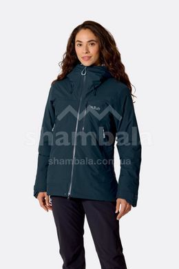 Жіноча тепла мембранна куртка Rab Xenon Shield Jacket Wmns, Tempest Blue, 10 (RB QIP-53-TMB-10)