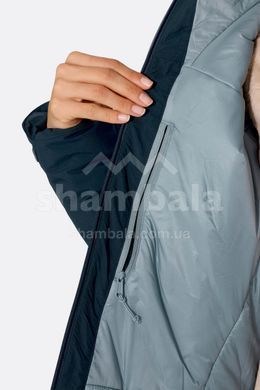 Жіноча тепла мембранна куртка Rab Xenon Shield Jacket Wmns, Tempest Blue, 10 (RB QIP-53-TMB-10)