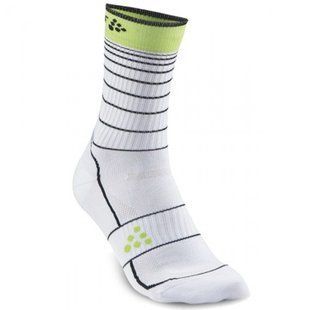 Носки велосипедные Craft Gran Fondo Sock, White/Yellow, 34-36 (1903991)