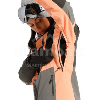 Гірськолижна жіноча тепла мембранна куртка Rehall Evy W 2023, Gunmetal, L (Rhll 60350,1027-L)