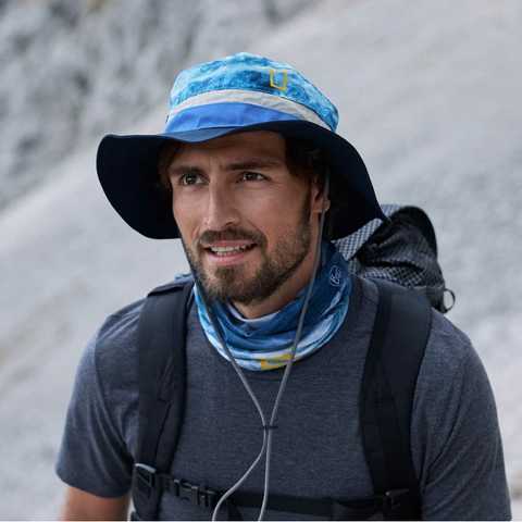 Buff National Geographic Booney Hat Zankor Blue L/XL