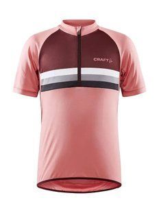 Джерсі дитяче Craft Bike Jersey Junior, Coral/Truffle, 134/140 (1910675)