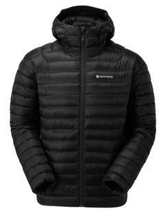Міський чоловічий легкий пуховик Montane Anti-Freeze Hoodie, Black, L (MNT MAFRHBLAN14)