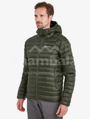 Міський чоловічий легкий пуховик Montane Anti-Freeze Hoodie, Black, L (MNT MAFRHBLAN14)