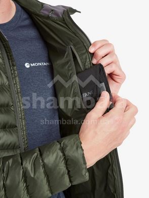 Міський чоловічий легкий пуховик Montane Anti-Freeze Hoodie, Black, L (MNT MAFRHBLAN14)