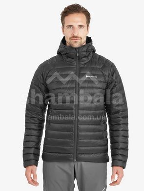 Міський чоловічий легкий пуховик Montane Anti-Freeze Hoodie, Black, L (MNT MAFRHBLAN14)