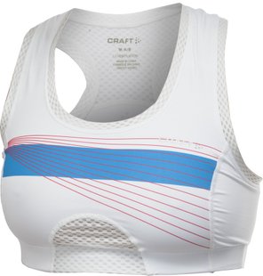 Топ женский Craft Sports Super Bra C Cup White/Focus, p.L (CRFT 190 0722.8900-L )