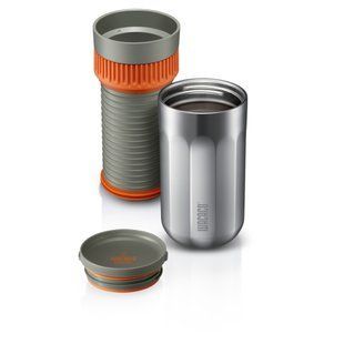 Портативна кавоварка-термокухоль Wacaco Pipamoka, grey (4897066230504)