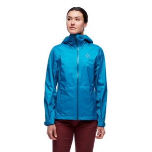 Мембранная женская куртка для трекинга Black Diamond W Treeline Rain Shell, S - Azul (BD 7450094004SML1)