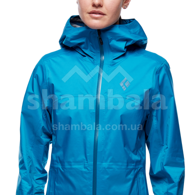 Мембранная женская куртка для трекинга Black Diamond W Treeline Rain Shell, S - Azul (BD 7450094004SML1)