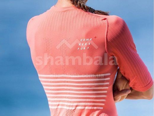 Футболка жіноча Compressport Tri Postural SS Top W, Coral, M (AW00091B 401 00M)